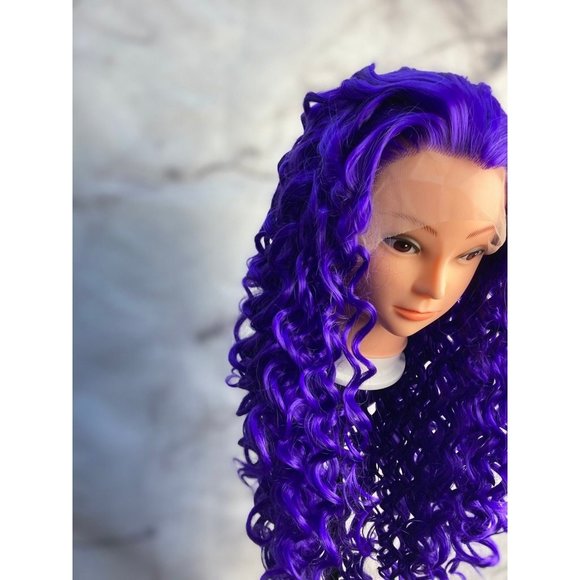 Purple Wig,Violet Purple Wig - Picture 6 of 10